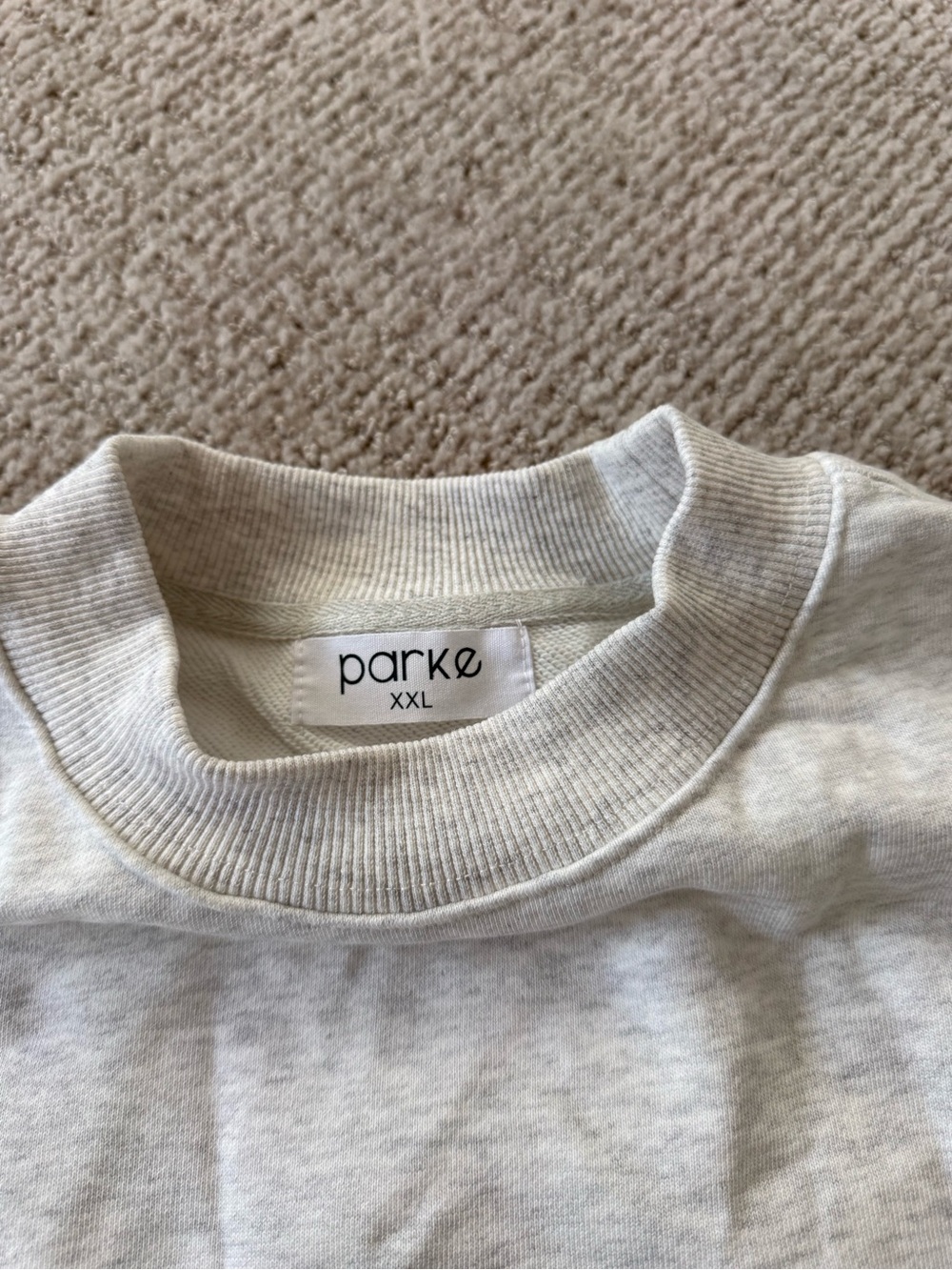 NWT Parke Chenille Shrunken Mockneck Sweatshirt - Picture 3 of 6